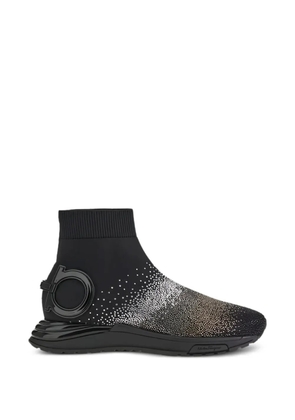 Ferragamo logo-detail embellished sneakers - Black