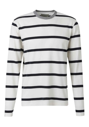 Officine Generale striped long-sleeve T-shirt - White