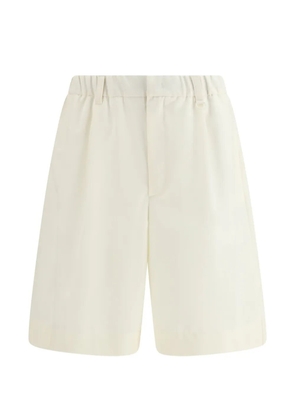 Laminar elasticated-waist shorts - Neutrals