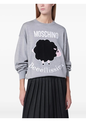 Moschino Fantasia round-neck sweater - Grey
