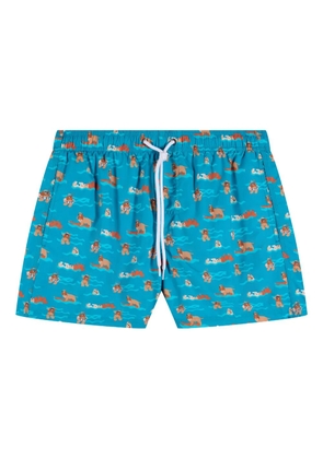 Sundek x Pelo Foundation dog-print swim shorts - Blue