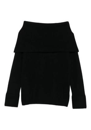Gran Sasso off-shoulder sweater - Black