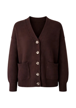 BeYou button patch pocket cardigan - Brown