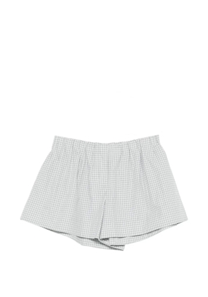 Brandon Maxwell checked shorts - Grey