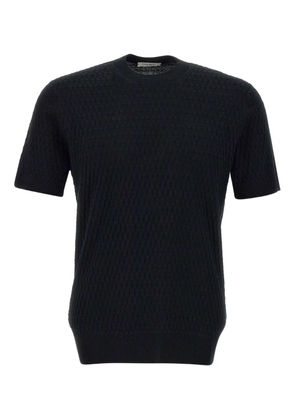 Paolo Pecora patterned-jacquard T-shirt - Black