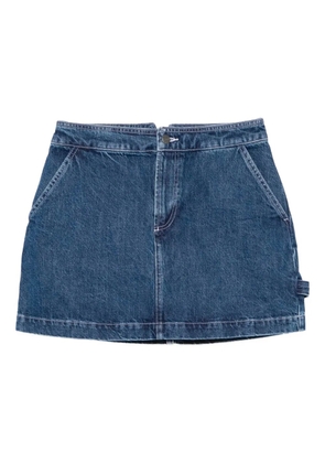 A.P.C. pocketed denim A-line skirt - Blue