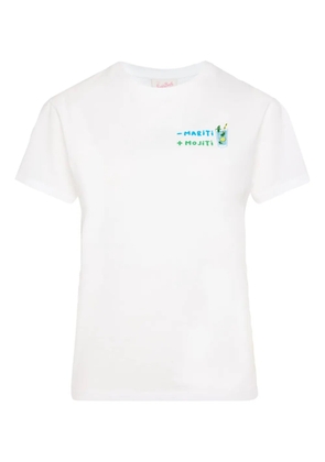 MC2 Saint Barth embroidered-cocktail motif T-shirt - White