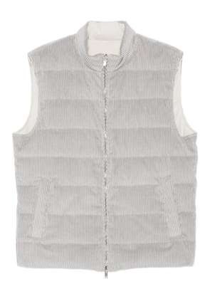 Eleventy corduroy quilted vest - Grey