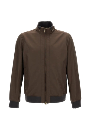 Woolrich high collar zip jacket - Brown