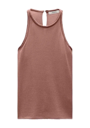 Dorothee Schumacher contrast-trim knit tank-top - Pink