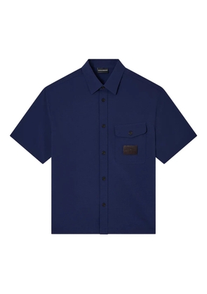 Emporio Armani patch-pocket shirt - Blue