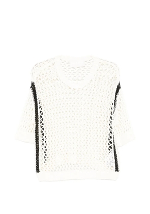 Circus Hotel beaded-embellishment T-shirt - White