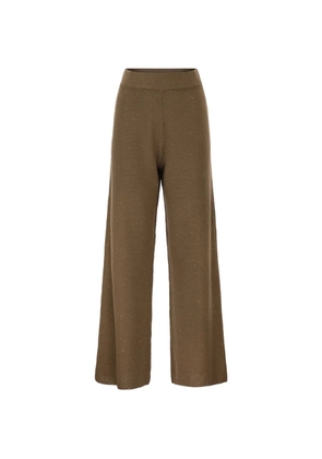 Fabiana Filippi sequin-embellished trousers - Brown