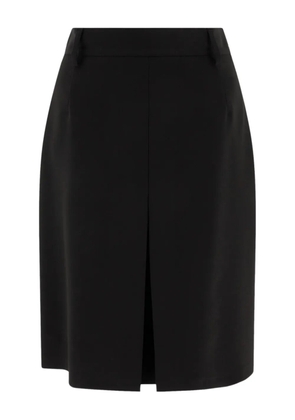 F.It flared midi skirt - Black