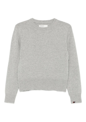 extreme cashmere crew-neck fine-knit sweater - Grey