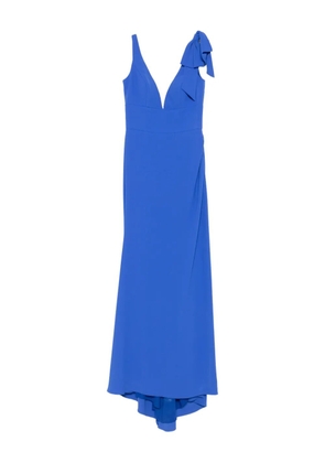 Nicole Miller bow-embellished dress - Blue