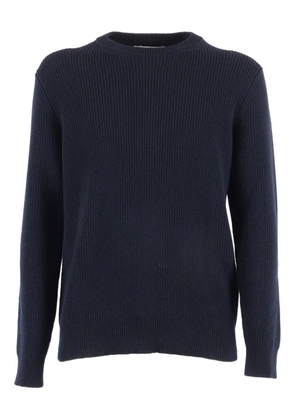 Ballantyne round-neck ribbed sweater - Blue
