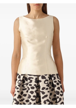 GIADA CURTI sleeveless top - Neutrals