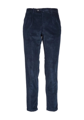 Briglia 1949 pleated-front corduroy trousers - Blue