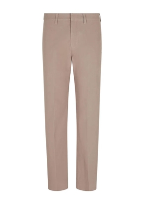 Emporio Armani flat-front trousers - Neutrals