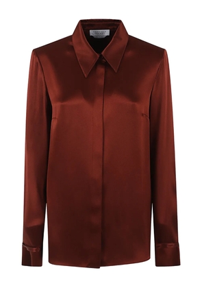 Gabriela Hearst long-sleeve silk shirt - Brown
