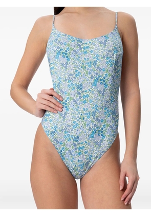 MC2 Saint Barth floral-print swimsuit - Blue