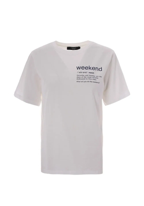 Max Mara logo T-shirt - White