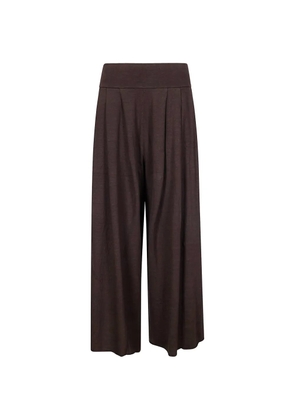 Labo Art high-waisted wide-leg trousers - Brown