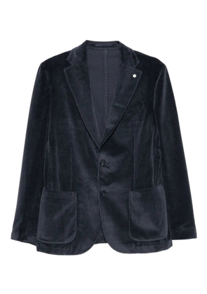 L.B.M. 1911 corduroy patch-pocket blazer - Blue