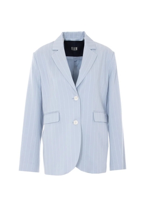 Eleh striped V-neck blazer - Blue