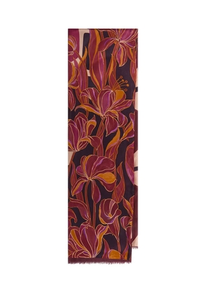 MALIPARMI floral-print scarf - Red