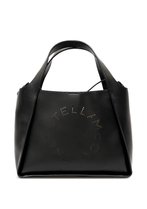 Stella McCartney logo-perforated tote bag - Black