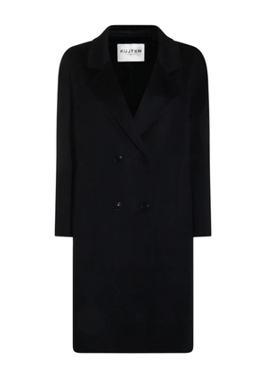 kujten double-breasted wool coat - Blue