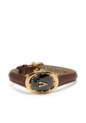 YVMIN leather bracelet - Black