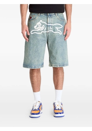 ICECREAM Running Dog denim shorts - Blue