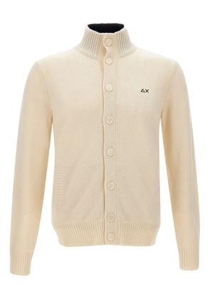 Sun68 high-neck buttoned cardigan - Neutrals