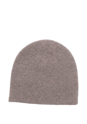 N.Peal double-layer cashmere beanie - Brown
