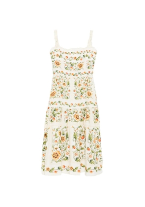 Agua By Agua Bendita Nispero Uchuva ruffled midi dress - Neutrals