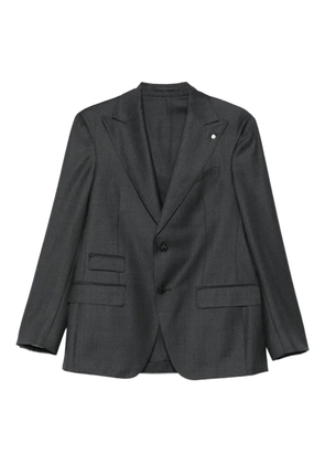 LUIGI BIANCHI MANTOVA wool two-button suit - Grey
