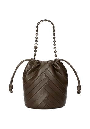 LOEWE medium Flamenco chain bucket bag - Brown