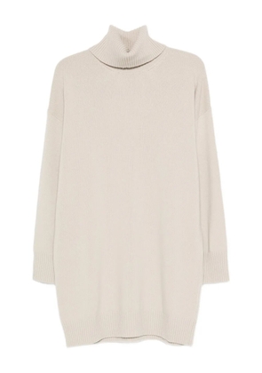 Roberto Collina turtleneck mini dress - Neutrals