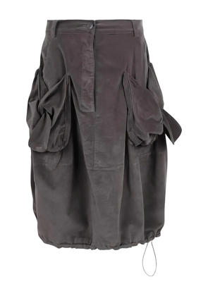 Rundholz Black Label pocket gathered skirt - Grey