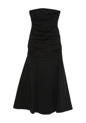 St. Agni gathered strapless maxi dress - Black
