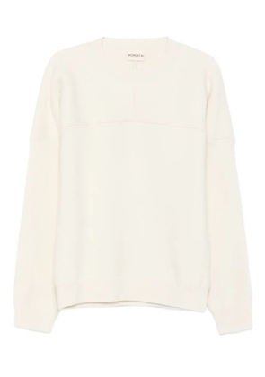 MORDECAI panelled wool sweater - Neutrals