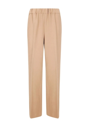 Alberto Biani elastic-waist straight trousers - Neutrals
