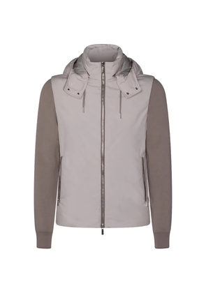Moorer hooded zip jacket - Neutrals
