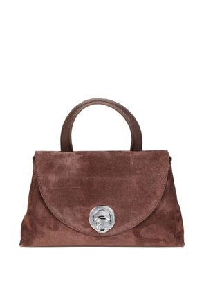 Coccinelle small Nikla suede tote bag - Brown