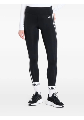 adidas essentials 3-stripes high-waisted 7/8 leggings - Black