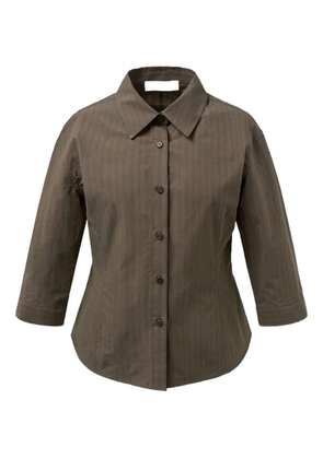 Amomento pinstripe-pattern shirt - Brown