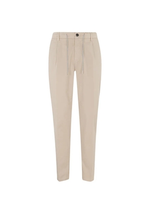 Eleventy drawstring-waist trousers - Neutrals